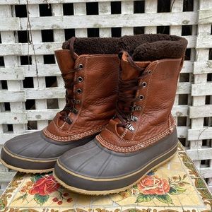 Men’s LLBean insulated winter boots.